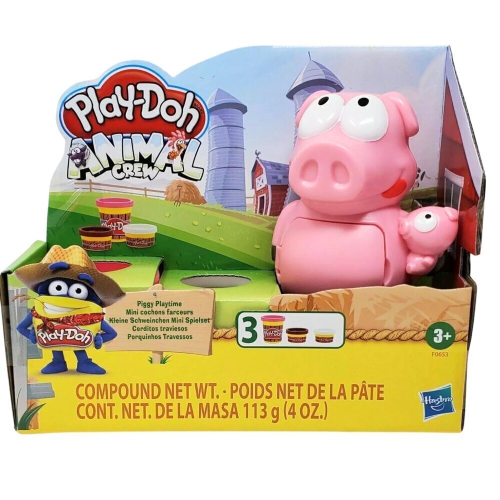 NEW Play-Doh Animal Crew Pigsley’s Piggy Playtime Farm Christmas Gift Pig Play